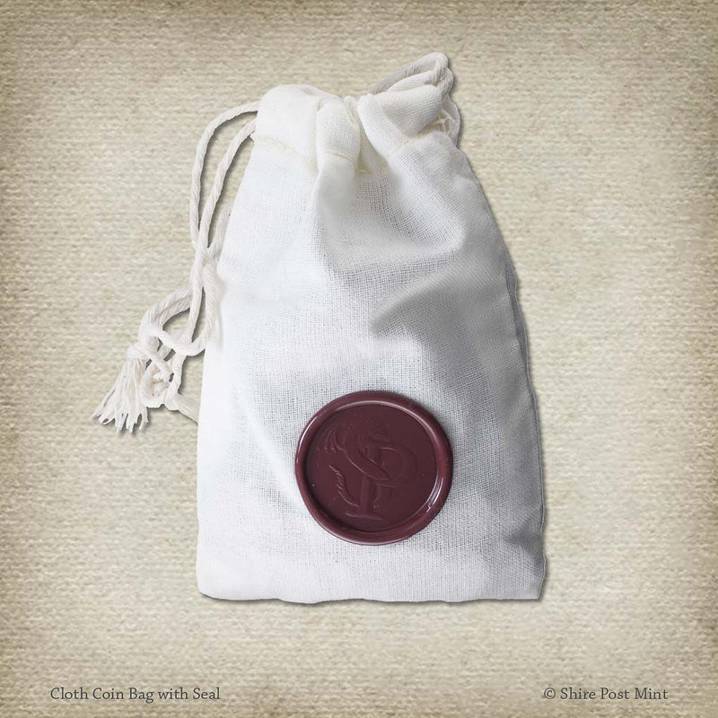 Cloth Coin Bag with Wax Seal
