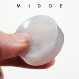 Midge White Upcycled Bowling Ball Worry Stone | Shire Post Mint Gifts