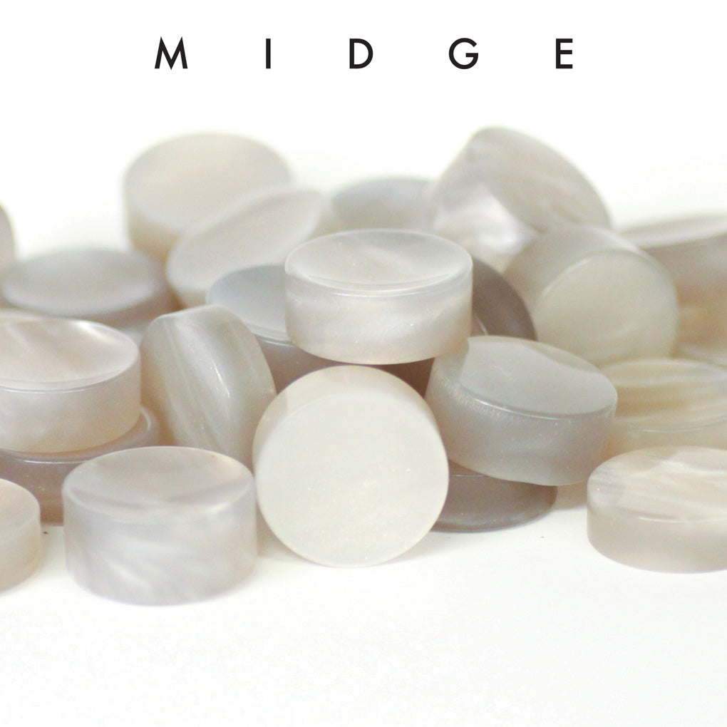 Midge White Upcycled Bowling Ball Worry Stone | Shire Post Mint Gifts