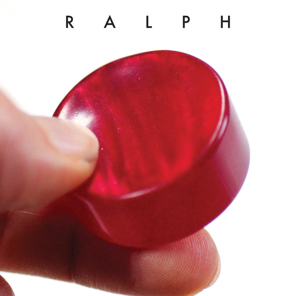 Ralph Red Upcycled Bowling Ball Worry Stone | Shire Post Mint Gifts
