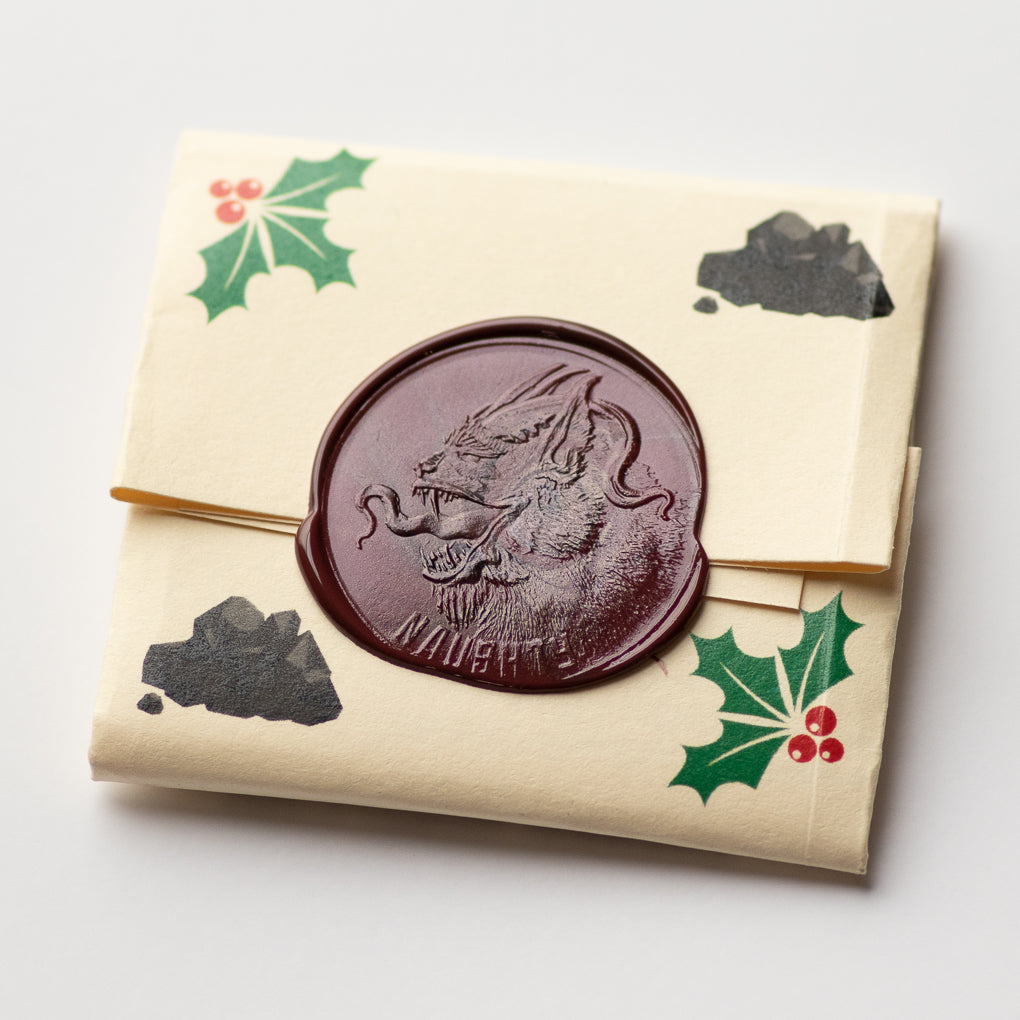 Naughty or Nice Decision Maker - Krampus and Santa Copper Coin