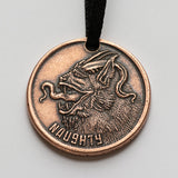 Naughty or Nice Copper Ornament