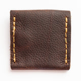 Square Leather Coin Pouch