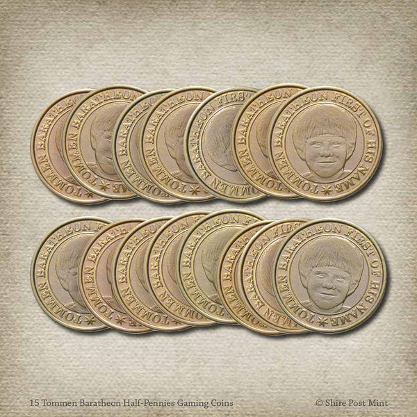 15 Tommen Baratheon Half-Pennies Gaming Coins