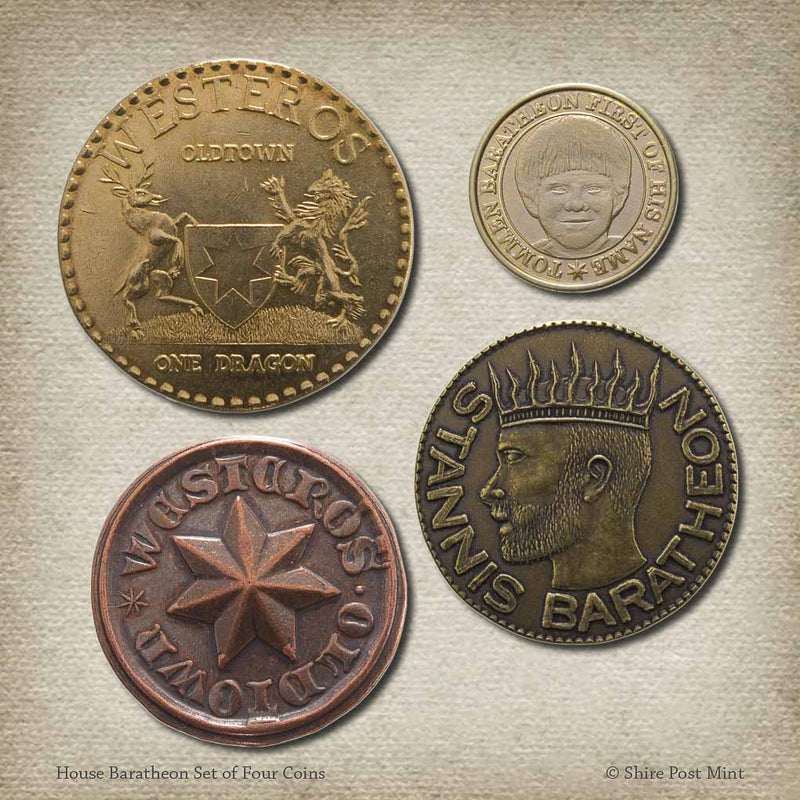 House Baratheon Set of Four Coins