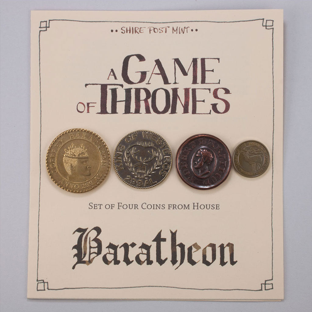 House Baratheon Set of Four Coins