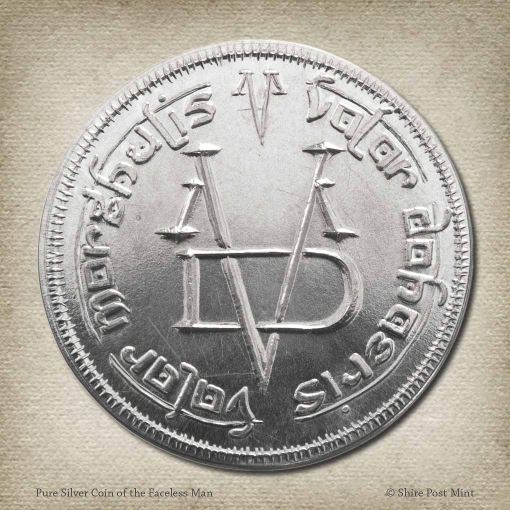 Pure Silver Coin of the Faceless Man - Valar Morghulis Coin by Shire Post Mint