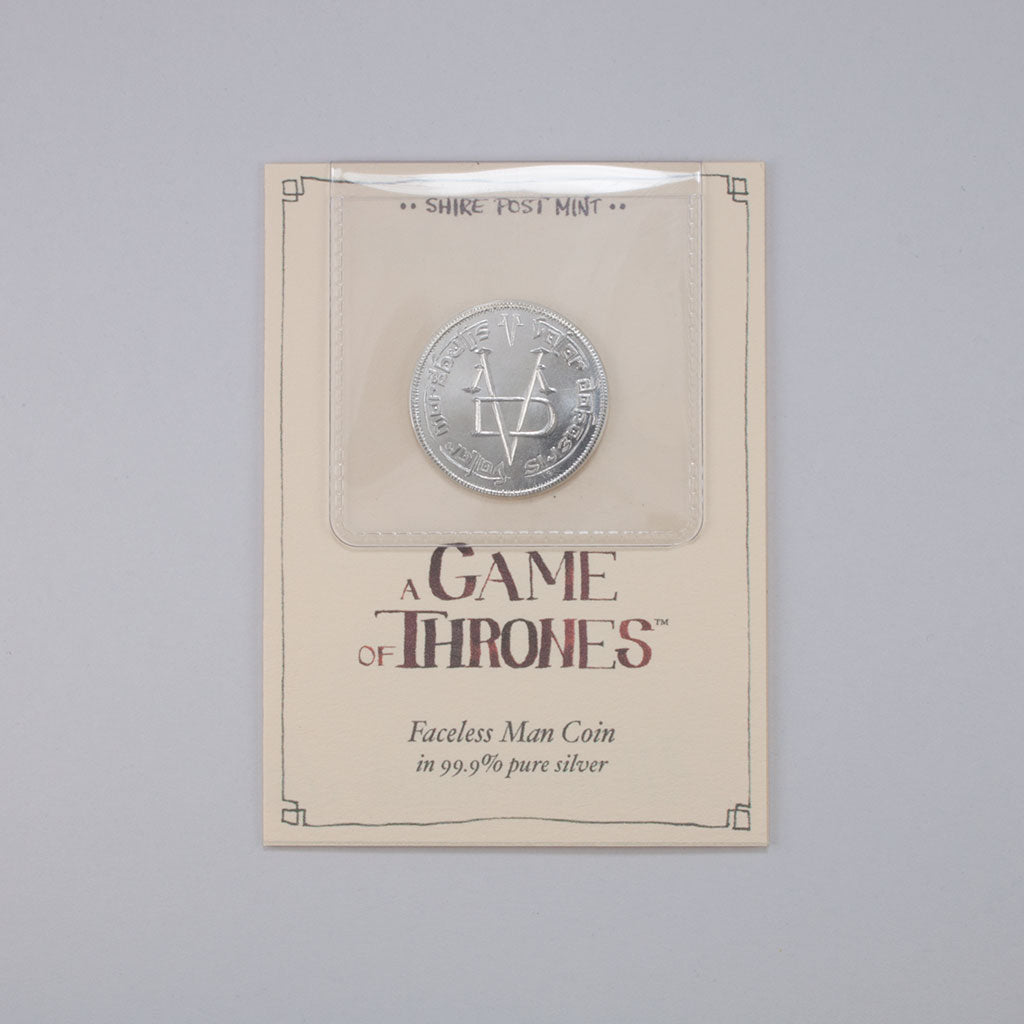 Pure Silver Coin of the Faceless Man - Valar Morghulis Coin by Shire Post Mint