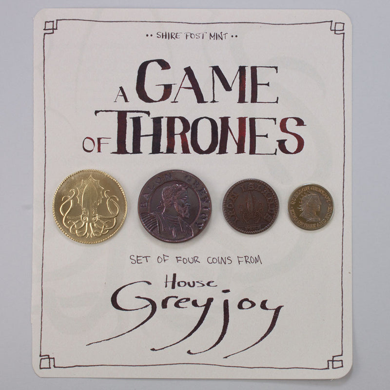 House Greyjoy Set of Four Coins