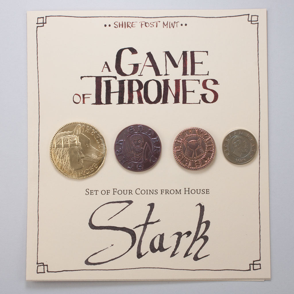 House Stark Set of Four Coins