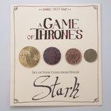 House Stark Set of Four Coins