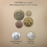 House Targaryen Set of Four Coins