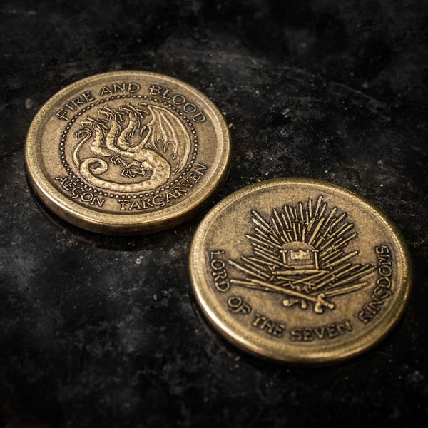Aegon Targaryen Golden Dragon Coin | ASOIAF | Shire Post Mint Coins