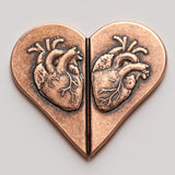 Copper Whole Heart Breakable Coin Set for Two | Shire Post Mint