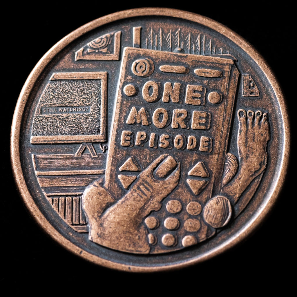 One More Episode Go to Bed Decision Maker Coin