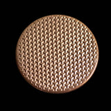 Textured Worry Stone - Raw Copper - Geometric Pattern Copper Coin