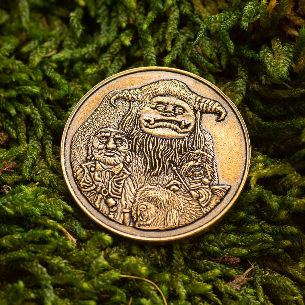 Labyrinth Should You Need Us Bronze Friendship Token
