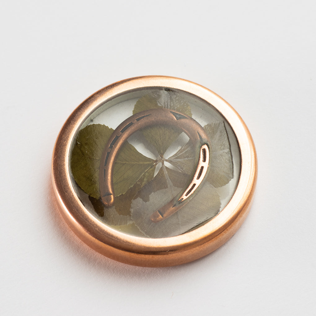 MISFITS - Imperfect Extremely Lucky Coin | Bronze Horseshoe | 4+ Leaf Clover
