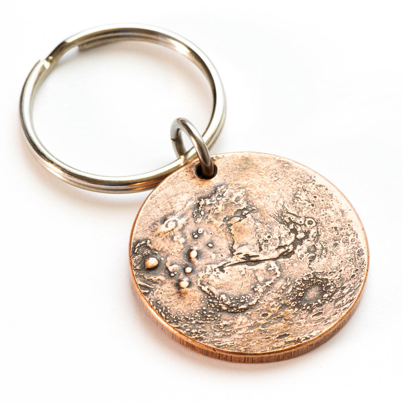Mars red planet martian olympus mons valles marineris keychain key | Shire Post Mint