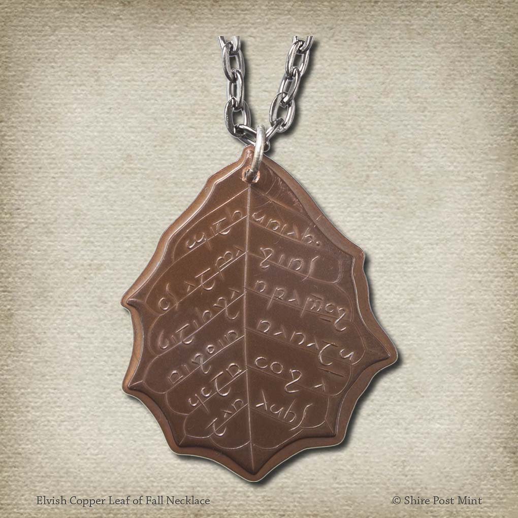 Elven Copper Leaf Fall Necklace