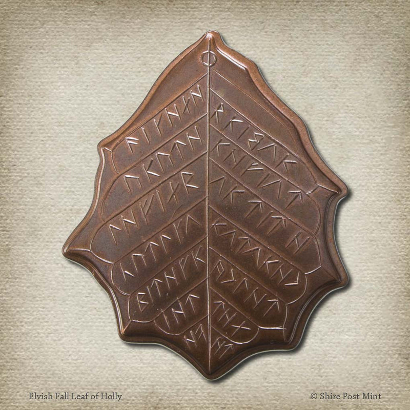 Elvish Copper Leaf of Fall | LOTR Lord of the Rings Dwarven | Shire Post Mint Gifts