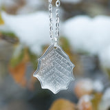 Elvish Silver Leaf of Winter Necklace | LOTR Lord of the Rings Dwarven | Shire Post Mint Gifts