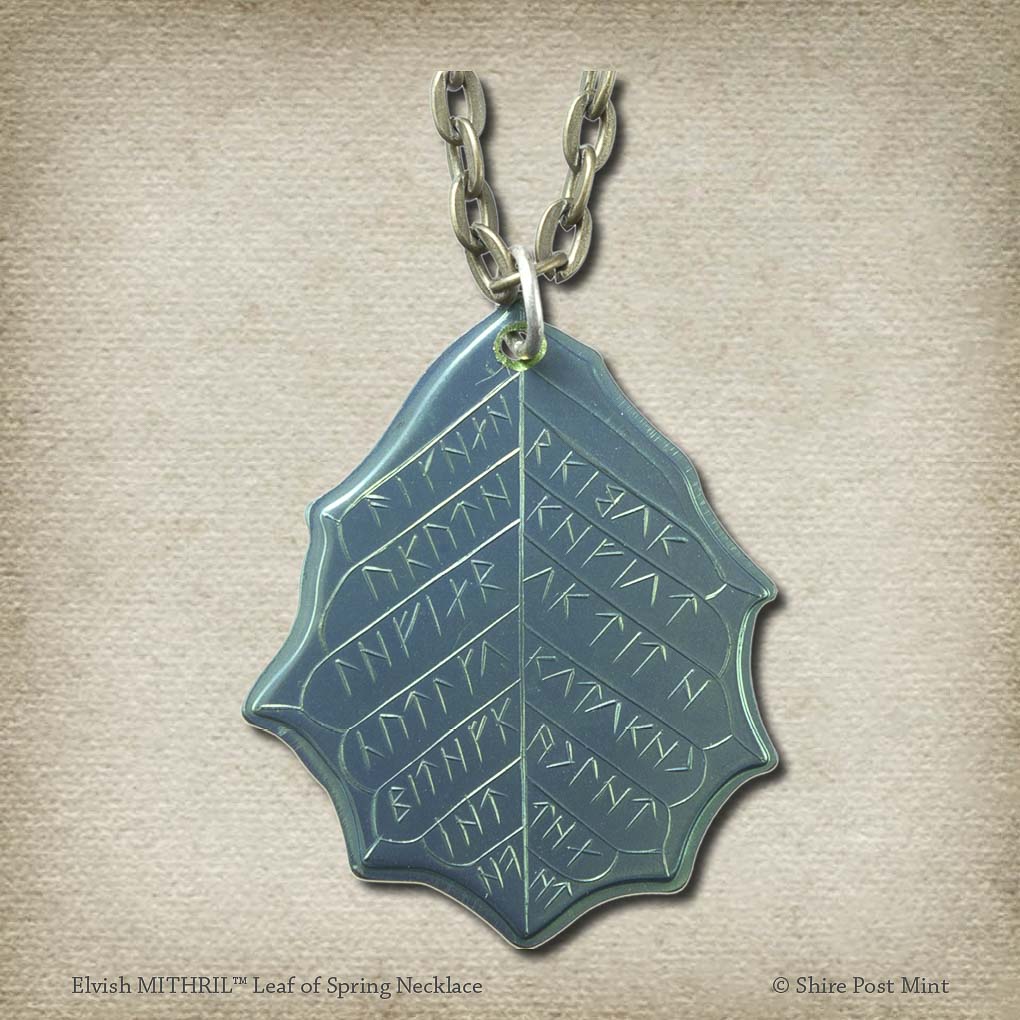 MITHRIL™ Elvish Leaf of Spring Necklace