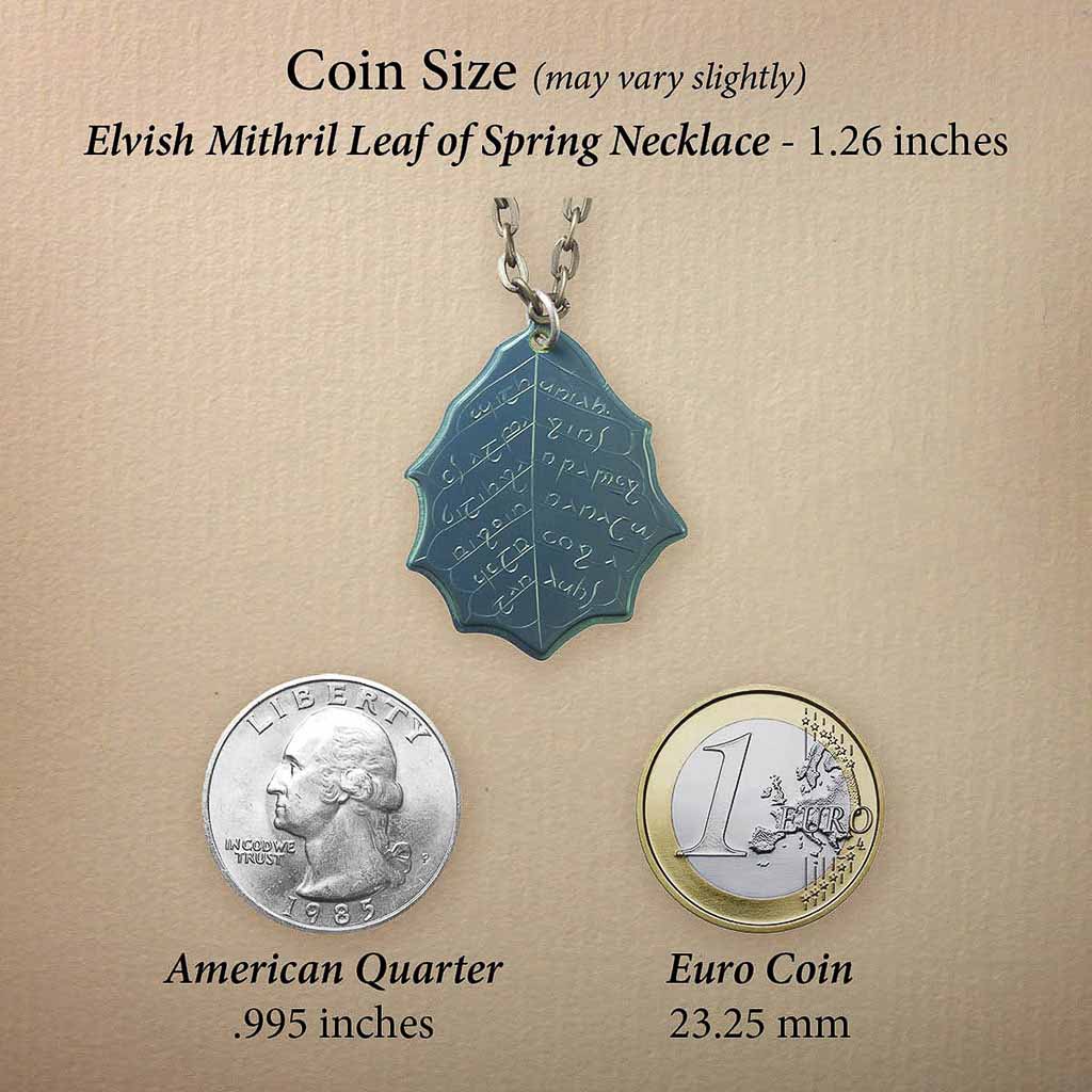 MITHRIL™ Elvish Leaf of Spring Necklace