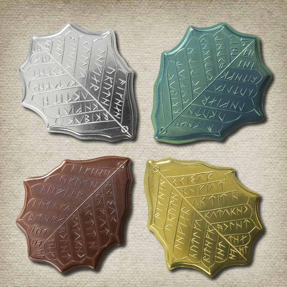 Elvish Four Leaf Set - Copper Silver Mithril Brass| LOTR Lord of the Rings Dwarven | Shire Post Mint Gifts