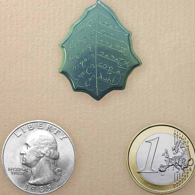 Elvish Four Leaf Set - Copper Silver Mithril Brass| LOTR Lord of the Rings Tengwar | Shire Post Mint Gifts