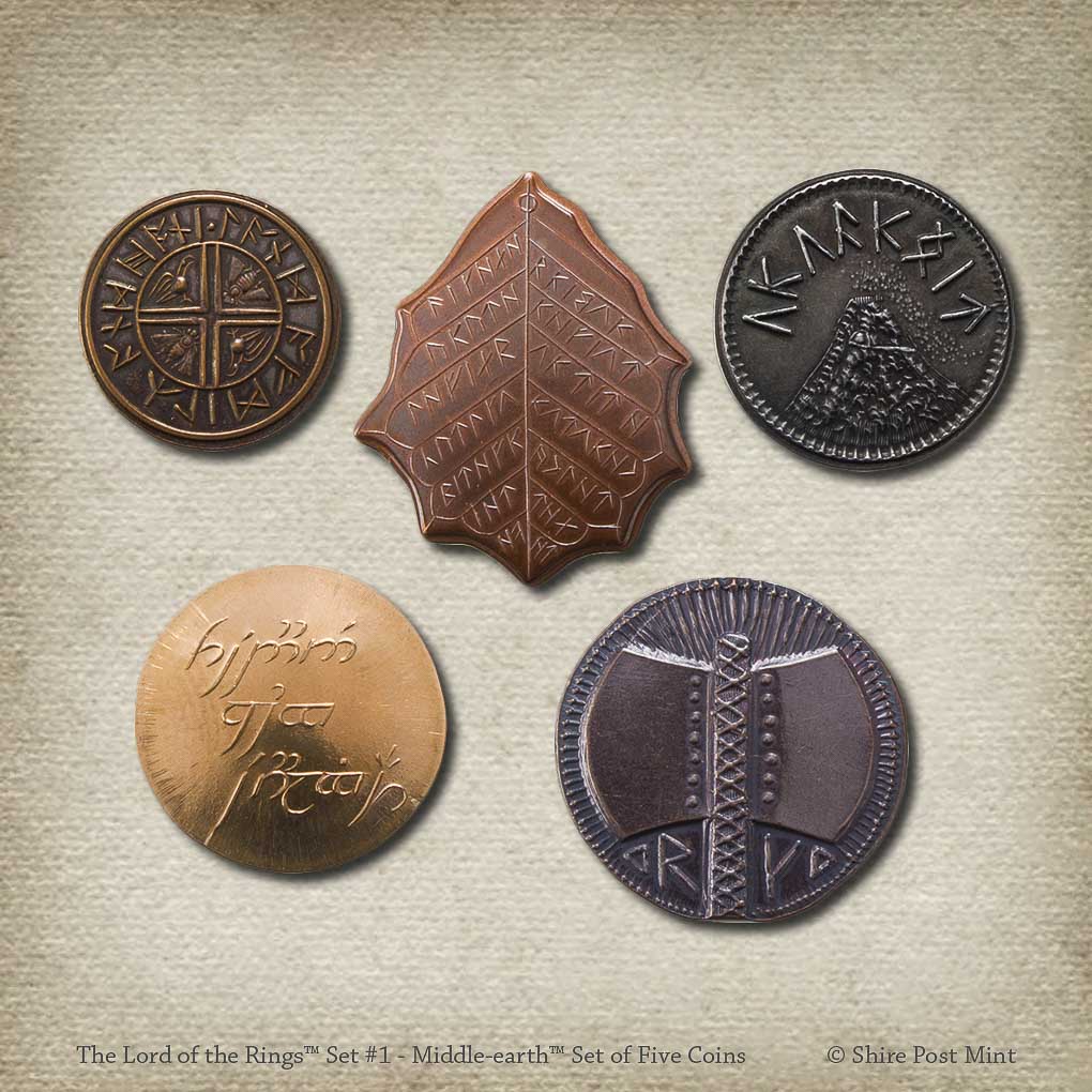 The Lord of the Rings™ Set #1 - Middle-earth Set of Five Coins