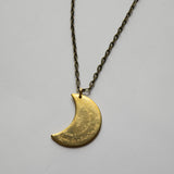 RIVENDELL™ Golden Moon Necklace in Brass