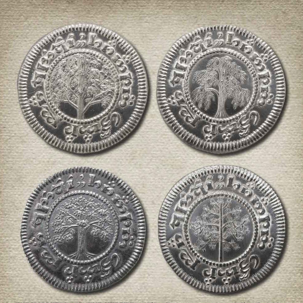Hobbit™ Set #7 Four Silver Sixpences