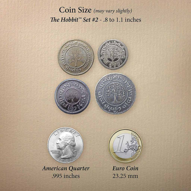 The Hobbit™ Set #2 - The Shire™ Deluxe Set of Four Coins - Silver and Brass