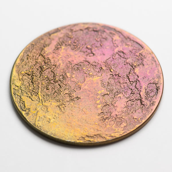 Sunset Moon Coin - 1" Anodized Niobium