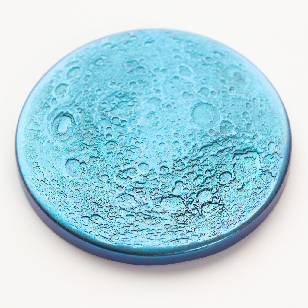 Blue Supermoon Coin - Large 1.5" Anodized Niobium