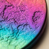 Rainbow Supermoon Necklace - 1.5" Multicolored Anodized Niobium Pendant on 30" Chain