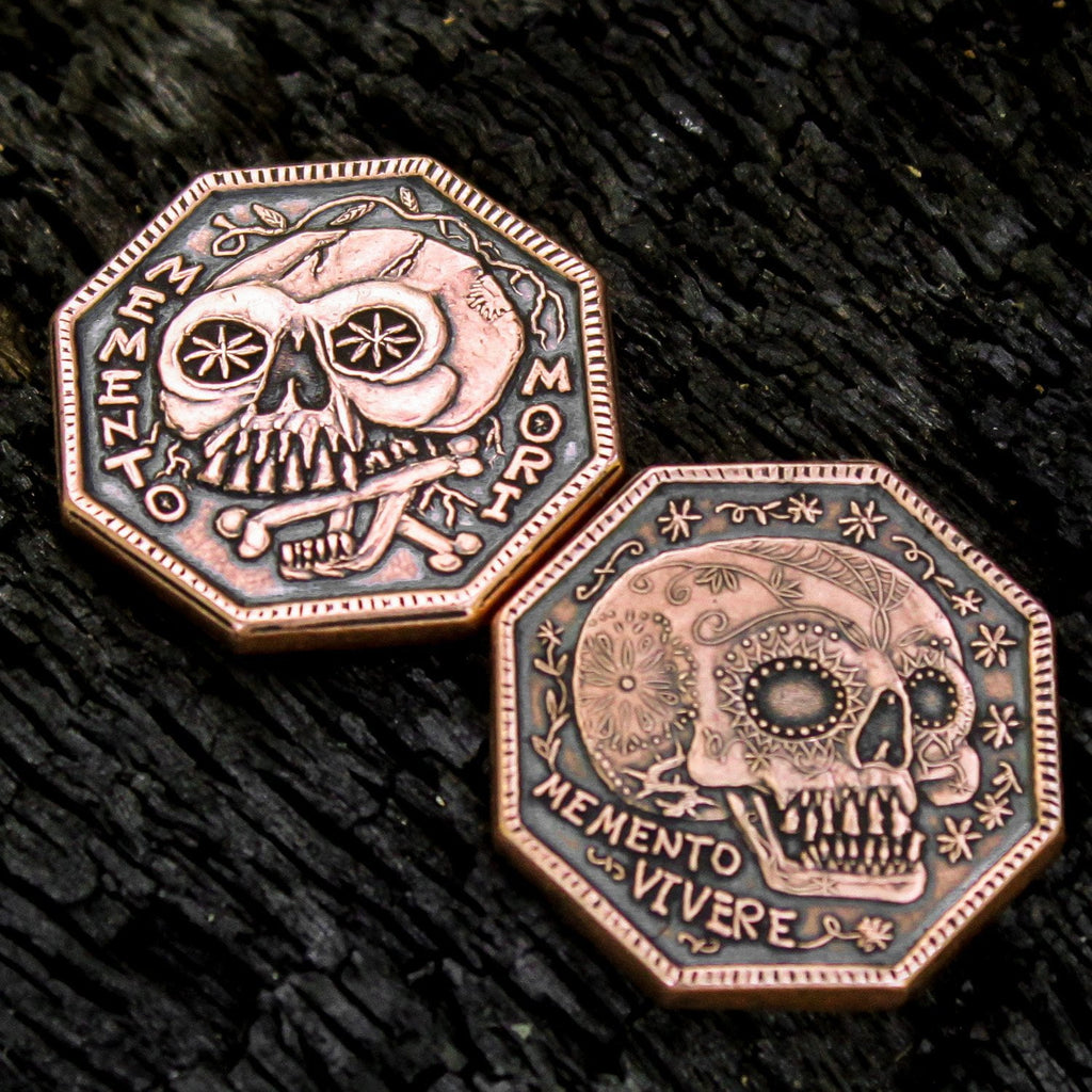 Memento Mori Memento Vivere Reminder Coin