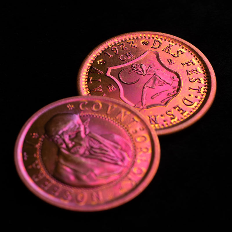 Nosferatu Count Orlok Heat Patina Copper Coin