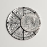 Pizzas of Eight Breakable Supreme Pizza Silver Coin with two Tiny Pizza Boxes