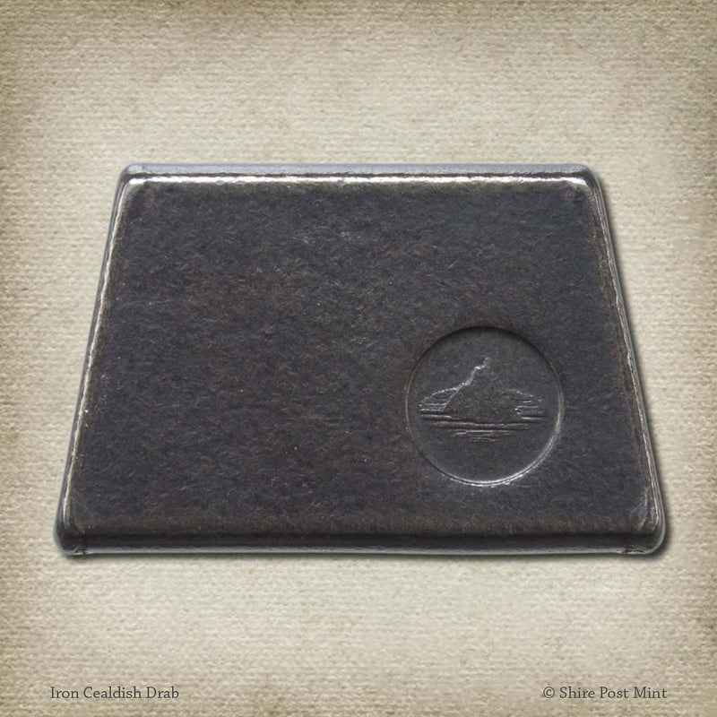 Kvothe's Iron Drab of Ceald - The Kingkiller Chronicle novels by Patrick Rothfuss - coin by Shire Post Mint