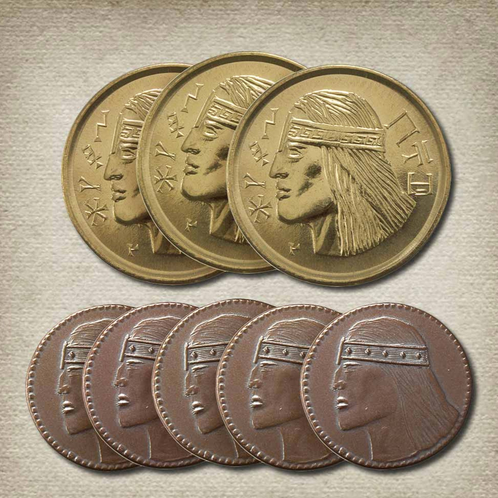 Aquilonian Set Eight Gaming Coins