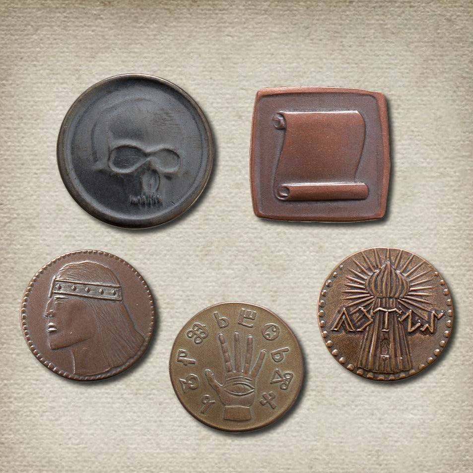 Conan Set #1 - Five Coins from the Hyborian Age | Shire Post Mint | Conan the Barbarian Crom Stygia