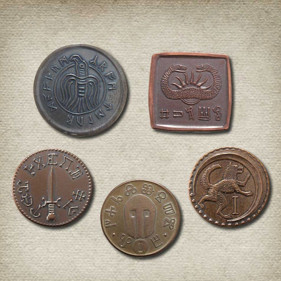 Conan Set #1 - Five Coins from the Hyborian Age | Shire Post Mint | Conan the Barbarian Crom Stygia
