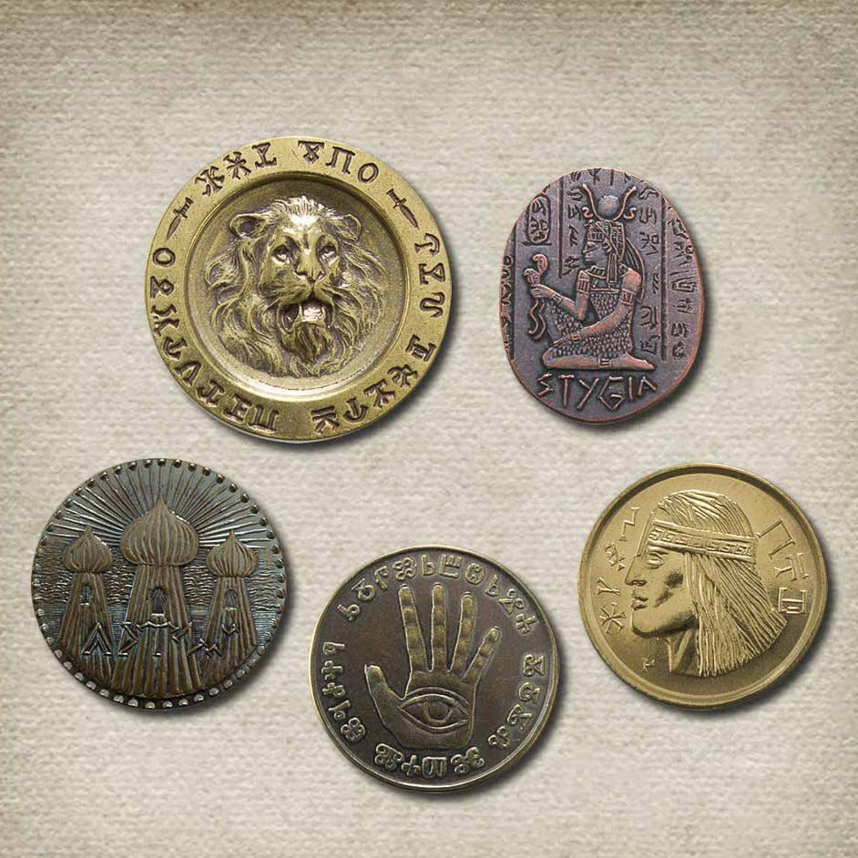 Conan Set #2 - Five Coins from the Hyborian Age | Shire Post Mint | Conan the Barbarian Stygia