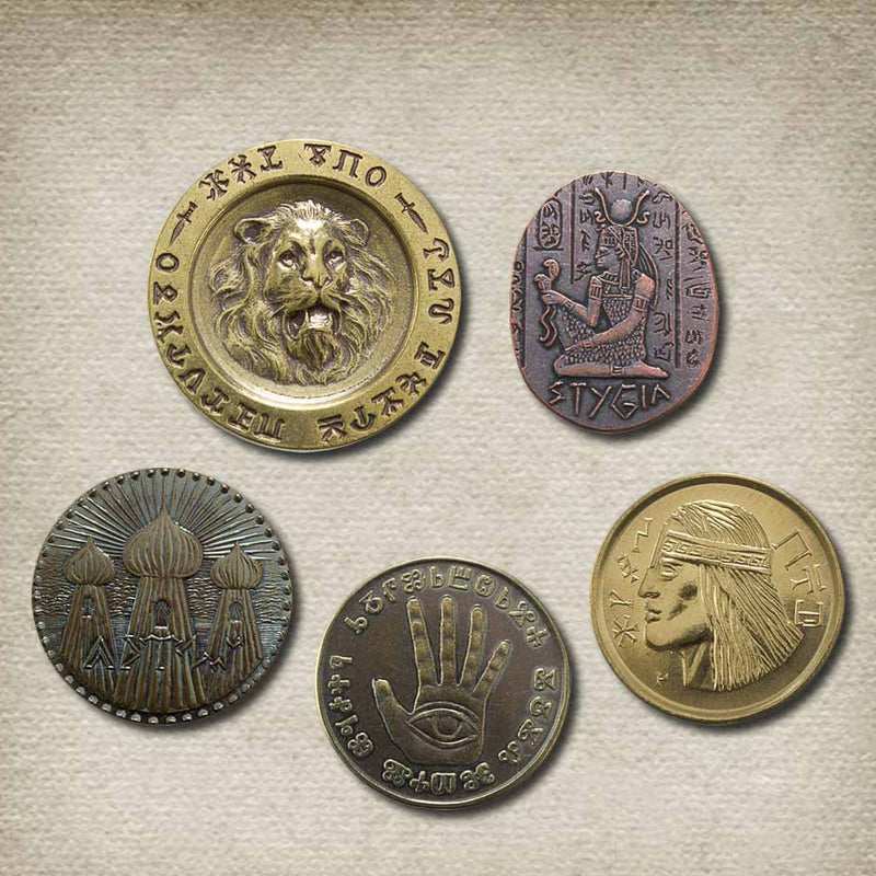 Conan Set #2 - Five Coins from the Hyborian Age | Shire Post Mint | Conan the Barbarian Stygia