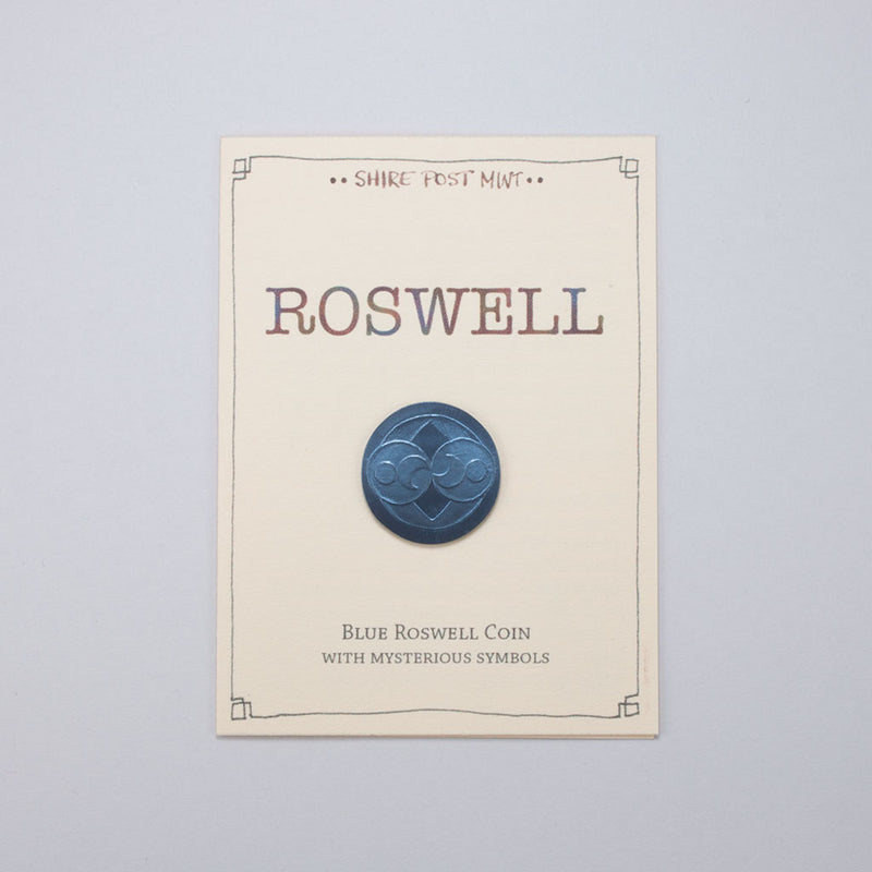 Blue Roswell Coin - Alien Artifact