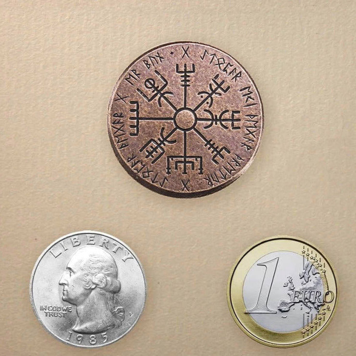 Vegvisir Wayfinder Coin - Silver