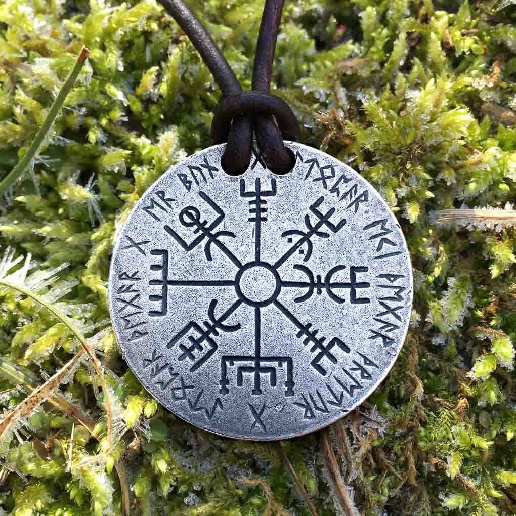 Vegvisir Norse Compass Silver Necklace