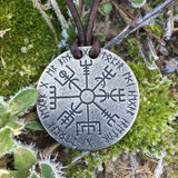 Vegvisir Norse Compass Silver Necklace